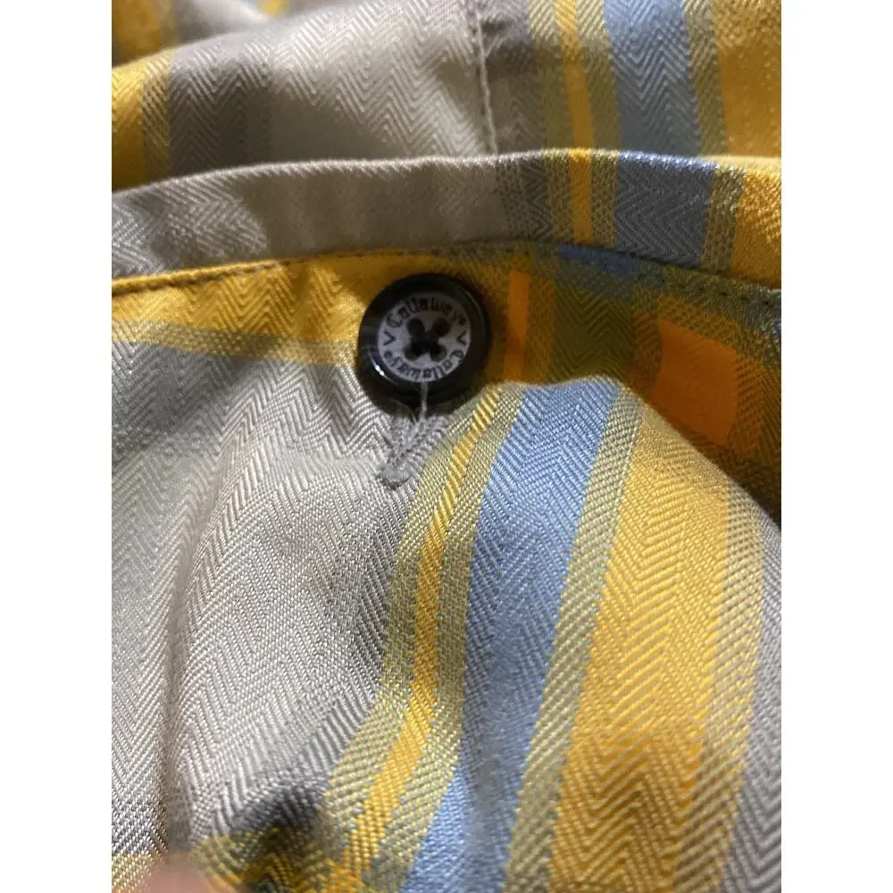 Callaway Plaid Preppy Casual Gorp Golf Shorts with two front slant pockets sz 36